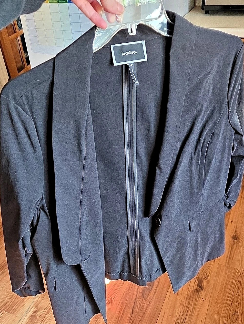 le chateau Black Blazer Size XL Like New